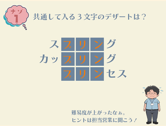 こたえ：ナゾ1 イメージ